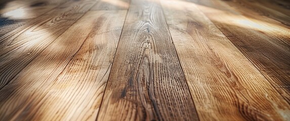oak wood floor with the texture and grain. photorealistic close up of wood grain, warm brown color...