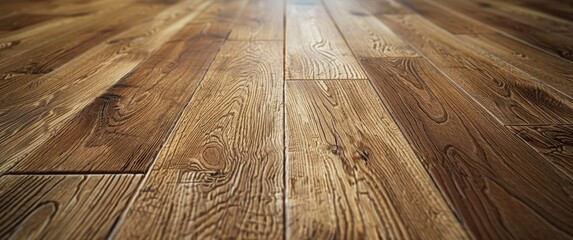 oak wood floor with the texture and grain. photorealistic close up of wood grain, warm brown color...