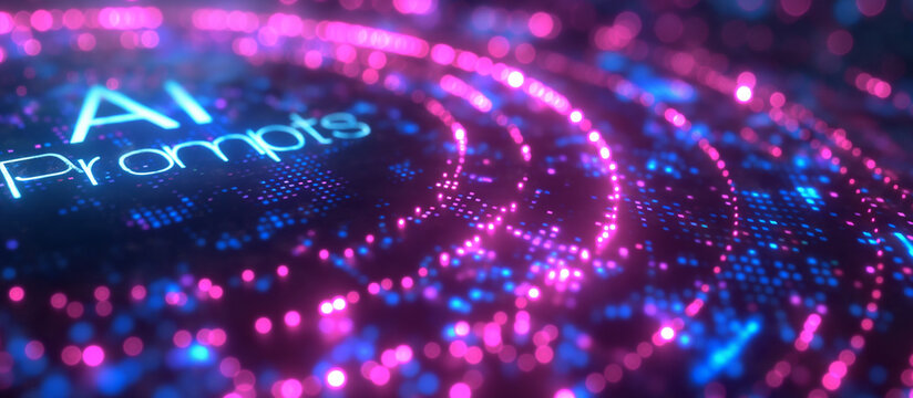 ai technology background with lots spots