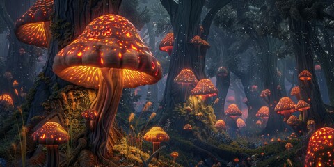 Fototapeta premium Enchanted Forest Glow