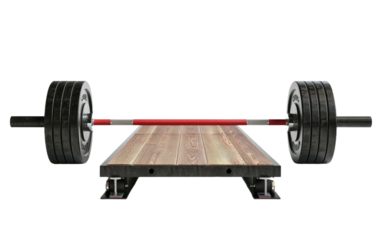 Weightlifting Platform isolated on transparent Background