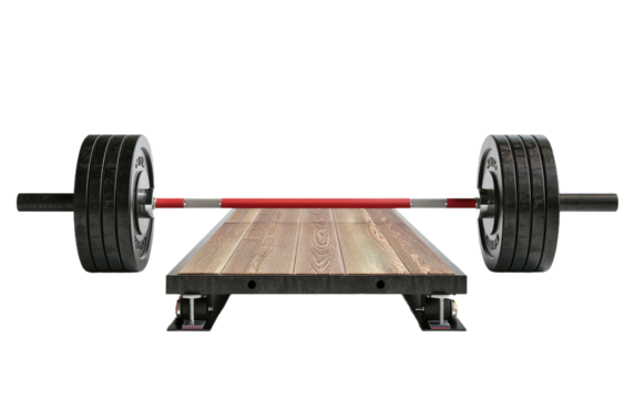 Weightlifting Platform isolated on transparent Background