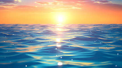 Fototapeta premium Tranquil water takes on a dreamlike blur effect