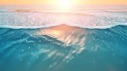 Foto op Canvas Tranquil water takes on a dreamlike blur effect © ma