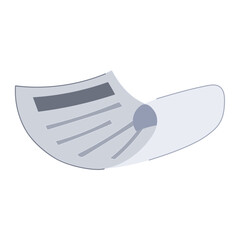 payment receipt cartoon. invoice check, purchase pay, supermarket money payment receipt sign. isolated symbol vector illustration