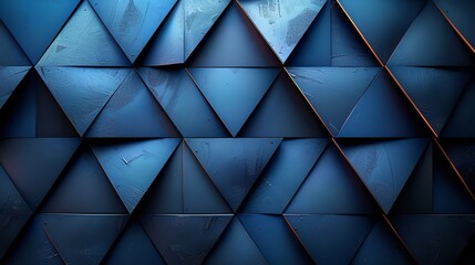 Abstract backdrop, dark blue and black Triangle stripe polygon with line angle. Generative Ai