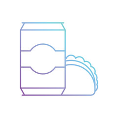 Gradient Color Fast Food vector icon