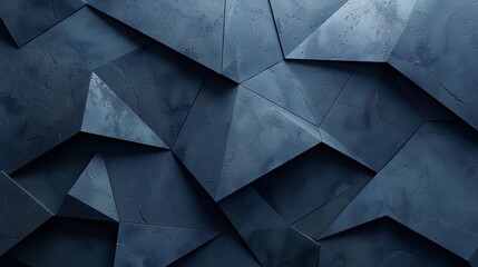 Abstract backdrop, dark blue and black Triangle stripe polygon with line angle. Generative Ai - obrazy, fototapety, plakaty
