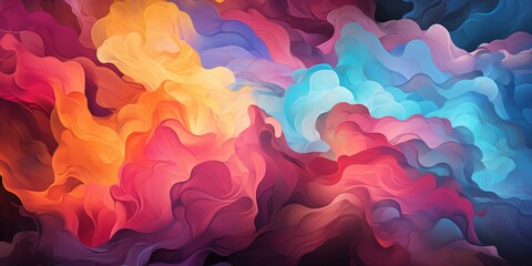 a colorful smokey background