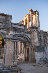 Celsus Library in ancient city Ephesus, Anatolia in Selcuk, Turkey. . High quality photo - 767048440
