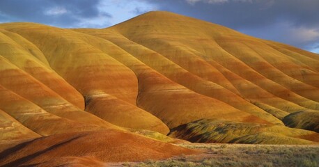 The yellows, golds, blacks and reds of the Painted Hills are beautiful at all times of the day but...