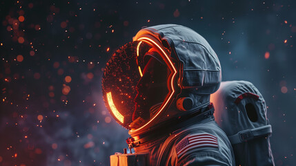 astronaut in space, Generative AI