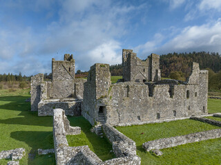 Fore benedictine abbey ruins in county westmeath, Ireland