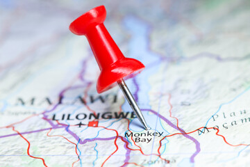 Monkey Bay, Malawi pin on map