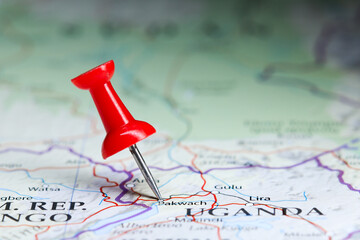 Pakwach, Uganda pin on map