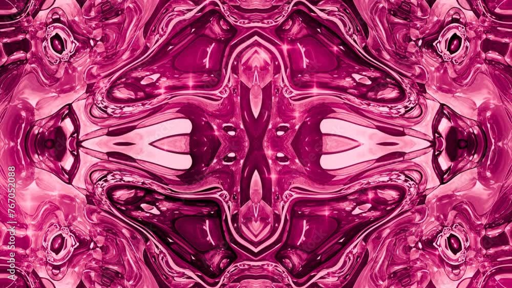 Poster psychedelic kaleidoscope effect loop animated background