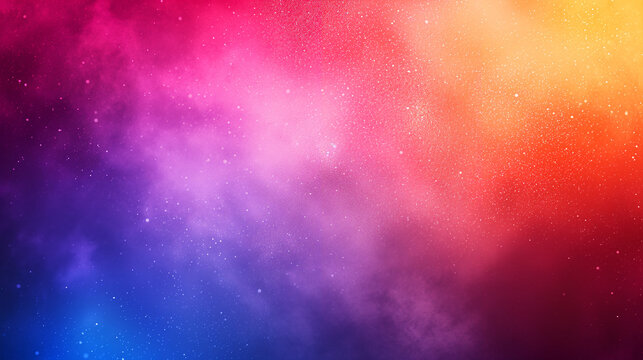 Colorful gradient background with a lot of glittery stars