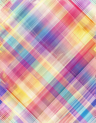 Fototapeta premium opalescent pastel plaid background. AI generative