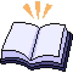 pixel art of book page blank - 767056066