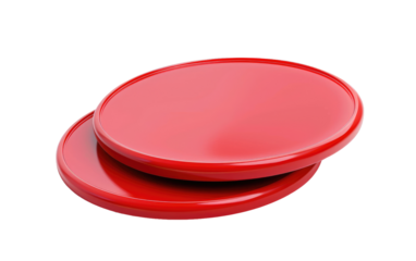 Hovering Discs isolated on transparent Background