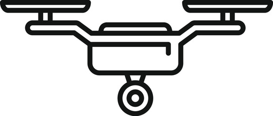 Control drone cinema icon outline vector. Service pilot. Gadget modern layout