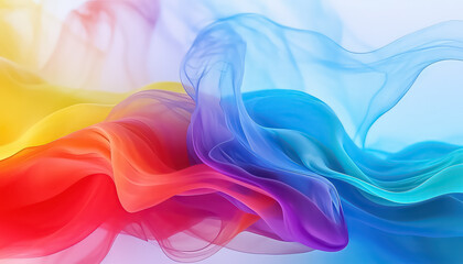 rainbow waves of carcass or smoke , LGBQ concept