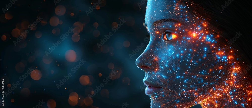 Poster Achatbots can generate innovative futuristic and global connections for providing access to information and data online, using artificial intelligence or AI.