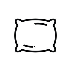 Pillow vector icon. Pillow flat sign design. Cushion symbol pictogram. Pillow UX UI icon