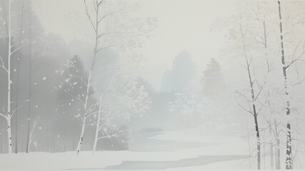 冬の森の景色_5