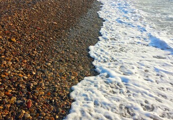 stones colors beach background texture pattern natural chinitas coast summer wave shore sea