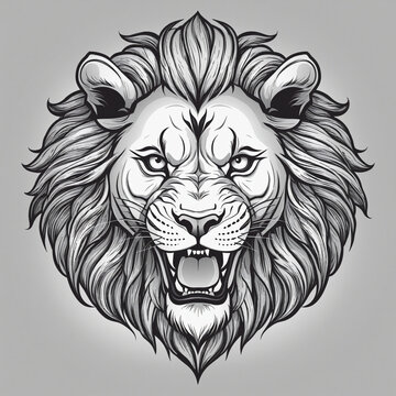 Logo Illustration of a "Lion"ver11 colorful background