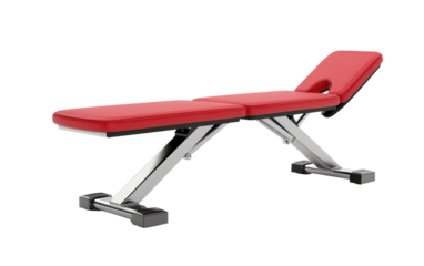 Hyperextension Fitness Bench isolated on transparent Background