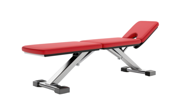 Hyperextension Fitness Bench isolated on transparent Background
