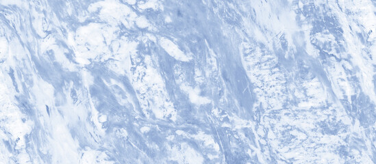 An abstract fluid art painting featuring swirling shades of blue and white, creating a marble-like...