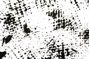 Abstract grunge texture of black paint. A layer for use in design.