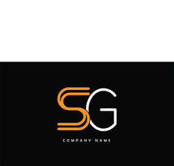 SG,GS, S, G Abstract Letters Logo Monogram