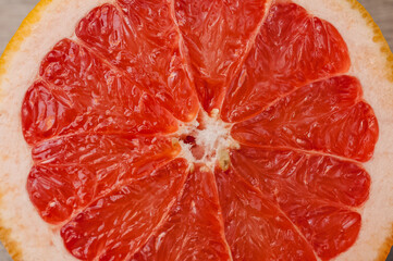 Organic fresh grapefruit isolated 