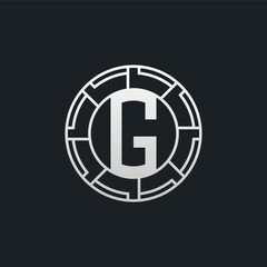 G Letter Logo Concept. Creative Minimal Monogram G Logo Template. Universal Premium Logotype