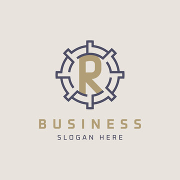 Modern and Luxury Letter R Logo Design. Minimal, Universal R Icon