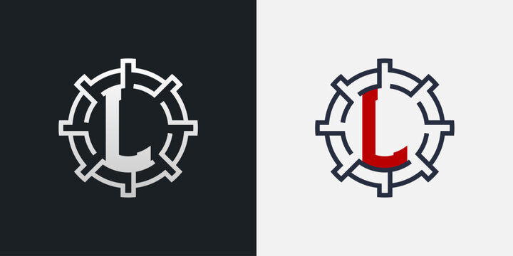 L Logo Design. Clean and Modern Letter L Logo in Round Shape