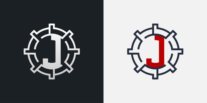 J Logo Design. Clean and Modern Letter J Logo in Round Shape