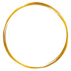 Simple golden circle frame