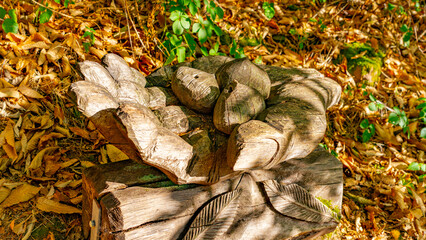 Schnitzkunst am Kastanienwanderweg - Klingenberg am Main