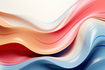 Colors abstract paint orange blue yellow wave.