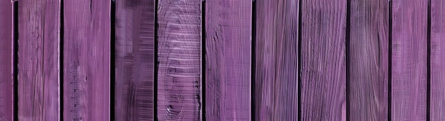 Violet purple wooden background with vertical lines of wood, seamless texture. Abstract panorama banner design for website and packaging, allowing for copy space.