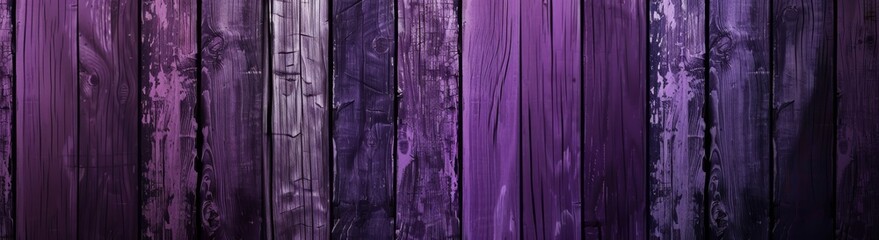 Violet purple wooden background with vertical lines of wood, seamless texture. Abstract panorama...