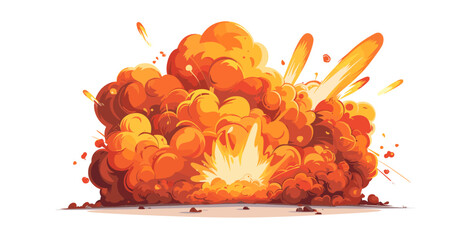 コミックエネルギーの爆発。爆発的な速度の煙、漫画の曇った爆発効果、爆発の発生、火災の煙のエネルギー雲、ダイナマイトのバースト。ベクトル図