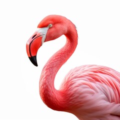 Beautiful Flamingo Flutters isolated on white background
