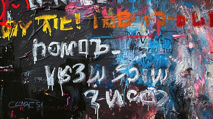 graffiti wall art abstract background, Generative Ai not real photo, idea for artistic street art pop culture background backdrop
- 767083220