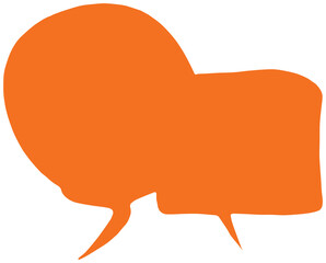 Colorful speech bubble